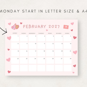 Stay organized with this 2027 calendar printable.