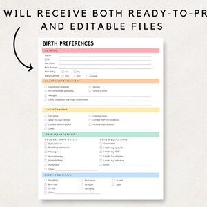 Prepare for the arrival of your little one with this Birth Plan Template Printable! This Birth Planner helps you outline preferences and make informed decisions for a personalized birthing experience.
