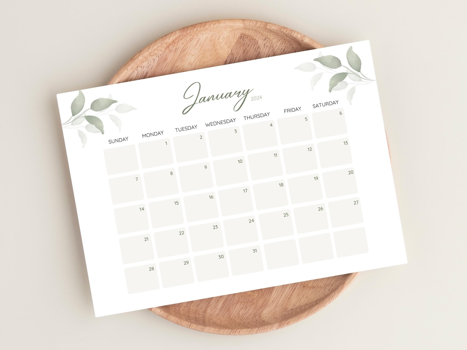 Printable Calendar 2025, Botanical Calendar Printable, 2025 Calendar ...