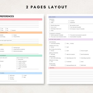 Prepare for the arrival of your little one with this Birth Plan Template Printable!  This include ready to print files and Editable Birth Plan.