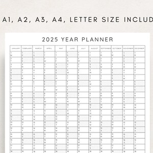 Plan ahead with this 2025 Yearly Planner Printable!
