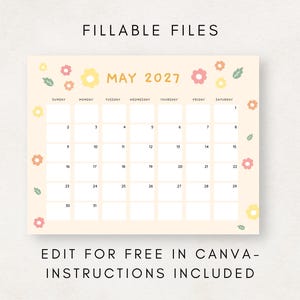 Stay organized with this 2027 calendar printable.