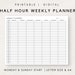 see more listings in the Weekly Planners section