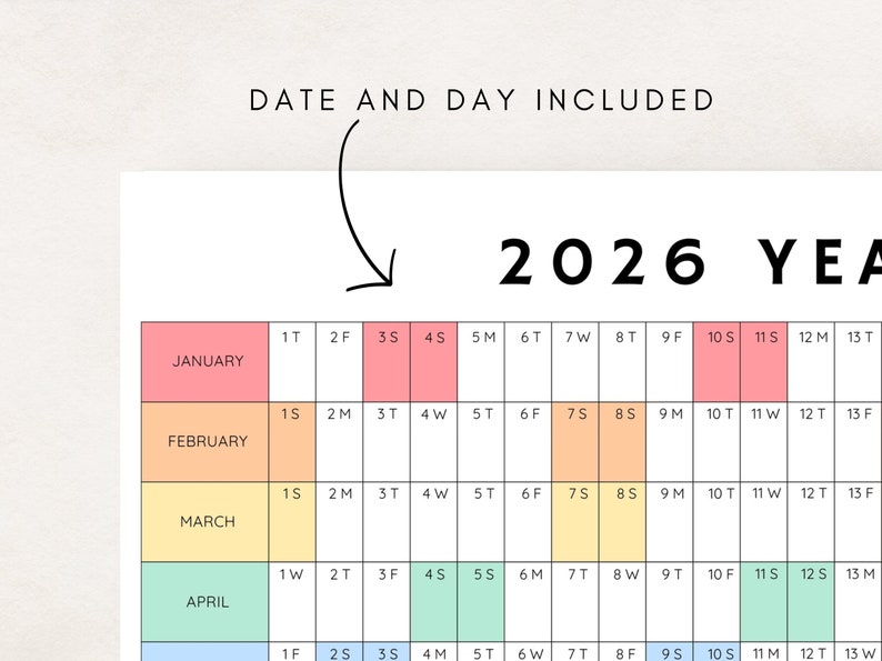 Plan your year with this 2026 Yearly Planner Printable! This digital download offers 2026 annual agenda and wall calendar template. Perfect for professionals, students, and those seeking an efficient planning solution.