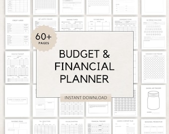 Budget & Financial Planner, Financial Budget Plan, Financial Planner, Budget Planner, Monthly Budget, Expense Tracker, Financial Planner