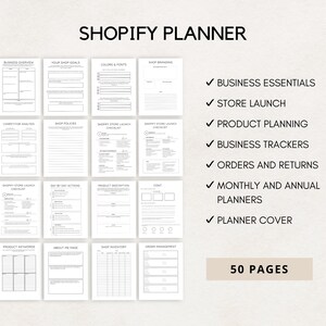 Maximize the potential of your Shopify store with this Shopify Planner. This planner is specifically designed for Shopify store owners, helping you manage products, track sales, plan marketing campaigns, and stay organized with ease.