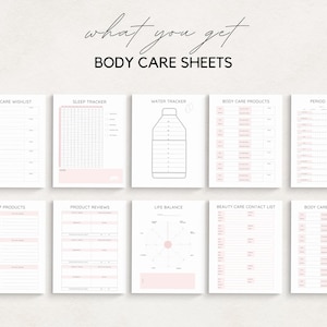 Stay organized and enhance your beauty routine with this Beauty Planner/ Self Care Planner Printable. Perfect for anyone who wants to track their skincare, makeup, haircare, and wellness goals.