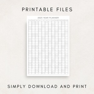 Plan ahead with this 2025 Yearly Planner Printable!
