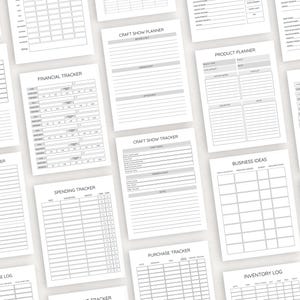 Elevate your crafting business with this Craft Business Planner! Specifically designed for crafters, this planner helps you stay organized, track sales, manage inventory, and plan your projects effectively.