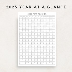 Plan your year with this 2025 Yearly Planner Printable! This digital download offers 2025 annual agenda and wall calendar template. Perfect for professionals, students, and those seeking an efficient planning solution.
