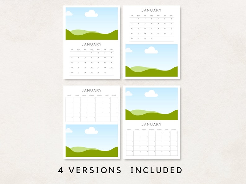 Step into the year with this versatile 2025-2026 Calendar Template! This editable calendar is designed for both personal and commercial use. Add your pictures or designs effortlessly.