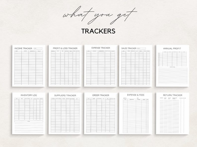 Streamline your Etsy business with this Etsy Shop Planner! Perfect for Etsy sellers, this planner helps you organize your shop, manage inventory, track sales, and plan your marketing efforts.