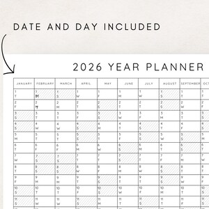 Plan your year with this 2026 Yearly Planner Printable! This digital download offers 2026 annual agenda and wall calendar template. Perfect for professionals, students, and those seeking an efficient planning solution.