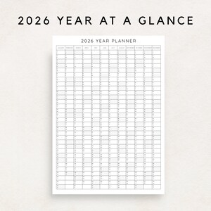 Plan your year with this 2026 Yearly Planner Printable! This digital download offers 2026 annual agenda and wall calendar template. Perfect for professionals, students, and those seeking an efficient planning solution.