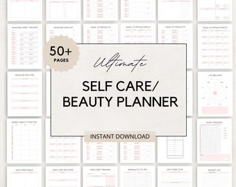 Beauty Planner, Self Care Planner, Skincare Routine, Skincare Planner, Beauty Journal, Beauty routine, Skincare Journal, Beauty Tracker