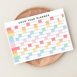 Plan ahead with this 2026 one page planner.