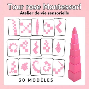 Models for the Montessori Pink Tower