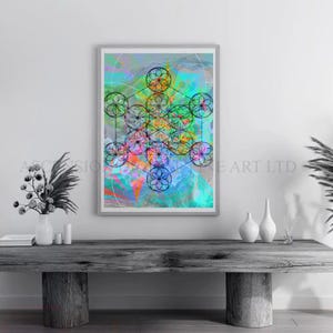 Metatrons cube art print