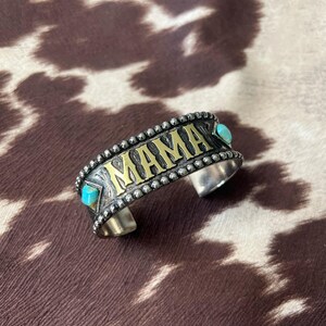 Manchette maman//Manchette western//Bracelet manchette maman//Bracelet western
