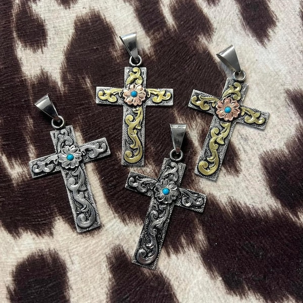 The Grace Pendant//Western Cross Pendant//