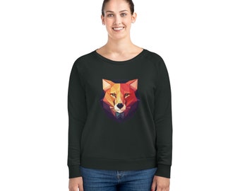 Women's Dazzler Relaxed Fit - soft organic cotton - sweat shirt- Foxy