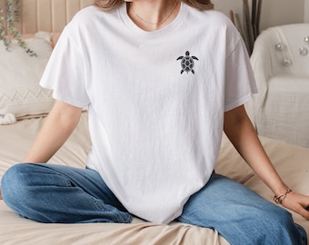 Meeresschildkröte T-Shirt, Marine Leben T-Shirt, Ozean Tier Shirt, Natur-Liebhaber-Geschenk, Strand-Shirt