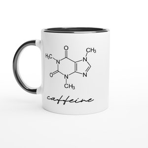 Caffeine Molecule Chemistry Mug, Science Mug, Coffee Lover Gift, Chemistry Gift, Laboratory Mug