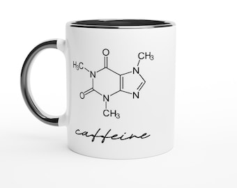 Koffein-Molekül-Keramik-Becher, Wissenschaft Geschenk, Kaffee-Liebhaber