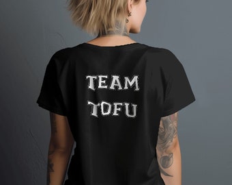 Team Tofu Graphic Tee | Vegetarian T-Shirt | Vegan Foodie Shirt | Plant-Based Gift | Unisex Casual Tee | Eco-Friendly Apparel