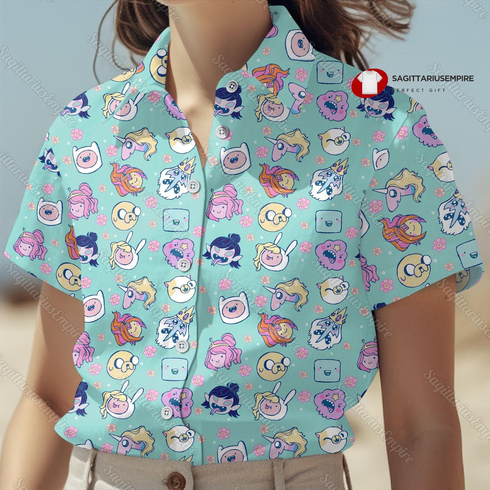 Adventure Time Button Shirt And Shorts, Adventure Time Shirt