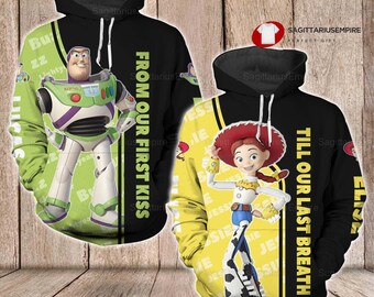 Disney Buzz Lightyear And Jessie Couple Hoodie, Buzz And Jessie Matching Couple Hoodie, Toy Story Shirt, Valentines Couple Gift