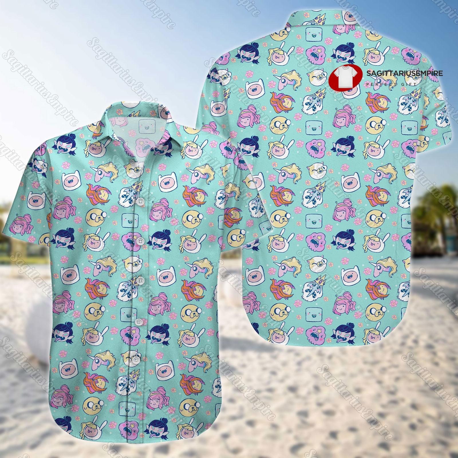 Adventure Time Button Shirt And Shorts, Adventure Time Shirt