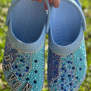 Blinged Out Crocs - Solid Color Crocs - Color Bling Crocs - Bedazzled Crocs - Custom Crocs - Birthday Crocs - Custom Crocs