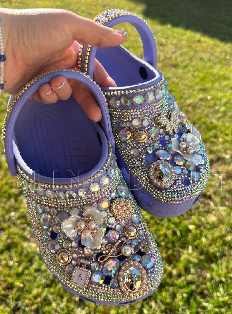 blinged out crocs