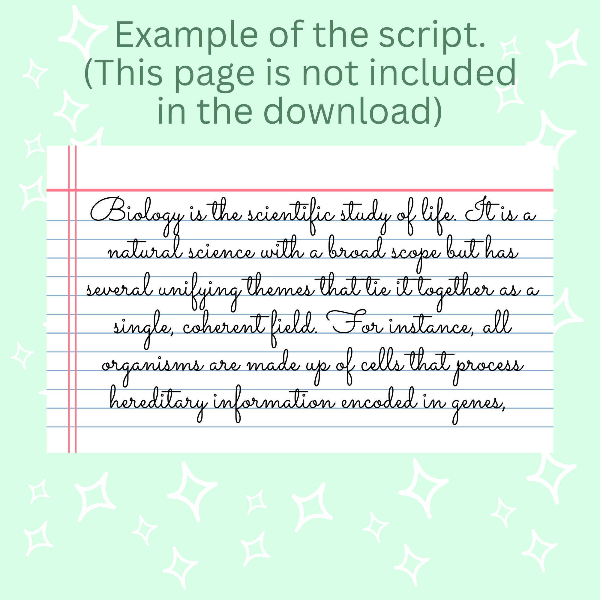 Cursive Handwriting Practice | Printable Handwriting Workbook ...