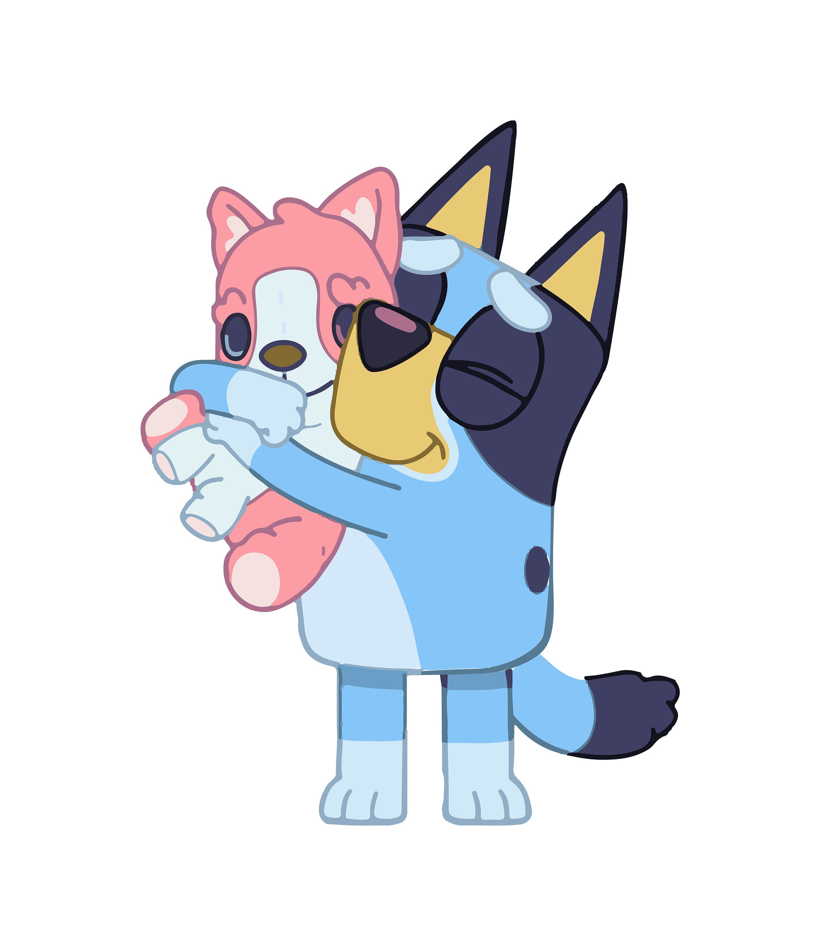 Bluey Teddy Bear Png Etsy