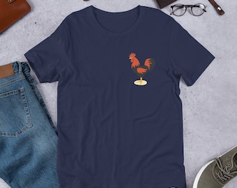 フランスの紋章と旗入りTシャツ、フランスの贈り物、思い出、フランスの文化遺産、コレクターズアイテム、クラシックなユニセックス。