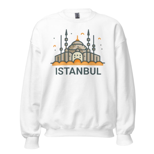 Sweat-shirt Istanbul, col ras du cou, Turquie, pull esthétique et chic pour hommes et femmes