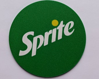 Sprite drinks coaster kids drinks coaster man cave gaming room sprite coca cola drinks coaster home made