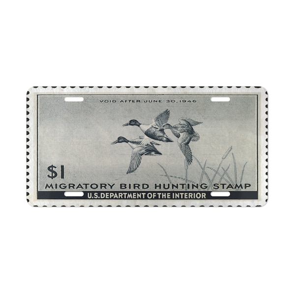 Official 1945-1946 Federal Duck Stamp - License  Plate