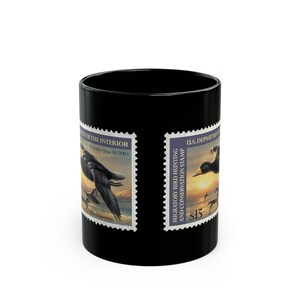 Official 2002-2003 Federal Duck Stamp Black Mug 11oz
