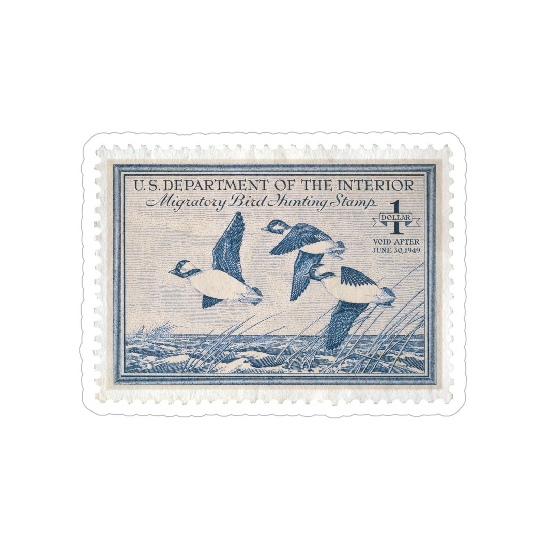 1949 Sticker Official 1948-1949 Federal Duck Stamp Sticker Duck Hunting Stickers - Etsy