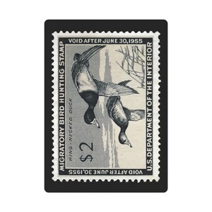 Naipes oficiales con sello de pato federal de 1954 a 1955