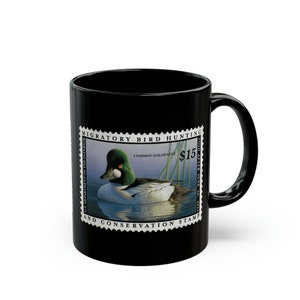 Official 2013-2014 Federal Duck Stamp Black Mug 11oz