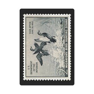 Naipes oficiales con sello de pato federal 1951 - 1952