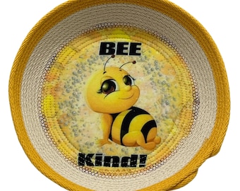 Rope bowl-Handmade rope bowl/basket-Clothesline bowl/basket-Small storage bowl/basket-Kids room decor bowl-Gift rope bowl