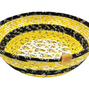Handmade rope basket-Decorative rope basket/bowl-Fabric wrapped soft rope bowl-Colorful rope basket-Small storage basket