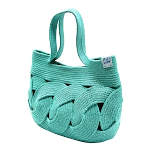 Handmade rope bag-Fashionable casual bag-Cotton rope bag-Gift for her