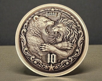 NA Medallion Coin – Personalized Years or Days Clean – Narcotics Anonymous Recovery Gift