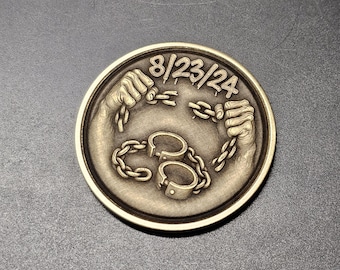 NA Medallion Coin Customized Years or Days Clean – Narcotics Anonymous Recovery Coin